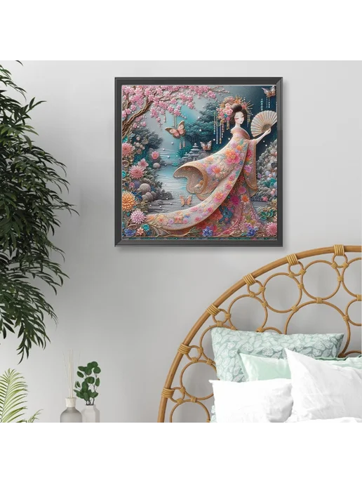 5D DIY полноценный алмазный мозаичный набор 40x40см, 40x40 см, фото 4