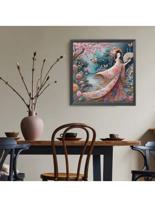 5D DIY полноценный алмазный мозаичный набор 40x40см, 40x40 см, фото 5