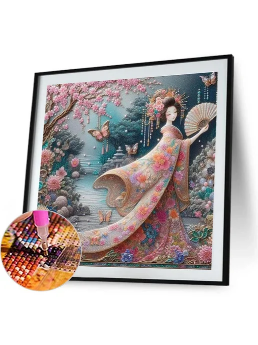 5D DIY полноценный алмазный мозаичный набор 40x40см, 40x40 см, фото 6