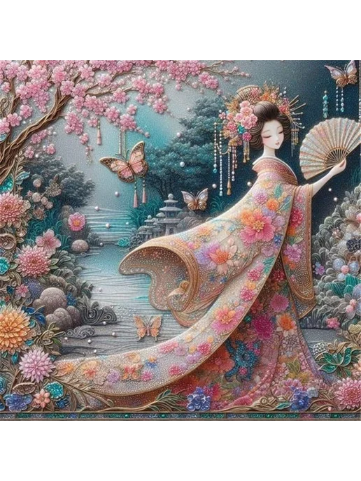 5D DIY полноценный алмазный мозаичный набор 40x40см, 40x40 см, фото 7