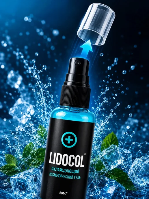 LIDOCOL BLUE GEL Вторичный охлаждающий гель анестезия для тату и пм, 30 мл, 50 мл, фото 4