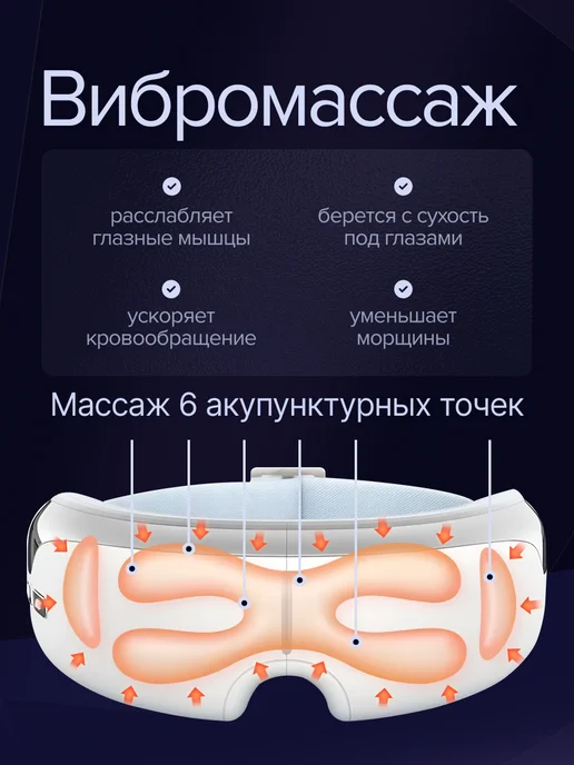 "ng beauty" Массажер для глаз электрический с подогревом, белый, фото 3