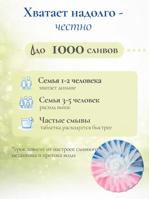 SAFOS Таблетки для бачка унитаза 4шт, 4 шт, фото 3