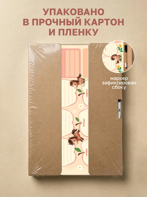 BG Расписание уроков для девочек многоразовое А4, оранжевый, фото 6