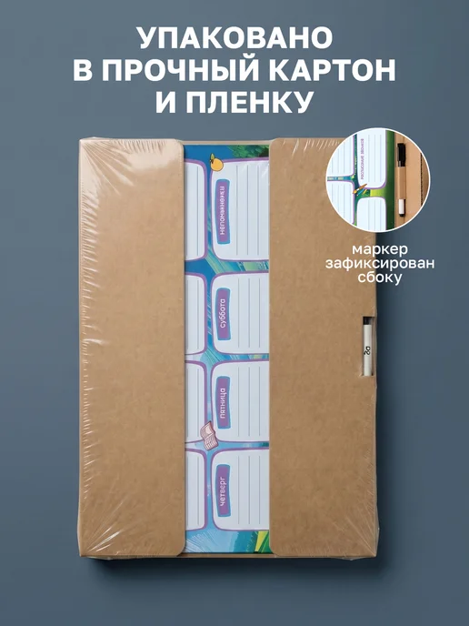BG Расписание уроков для детей многоразовое А3, голубой, фото 6
