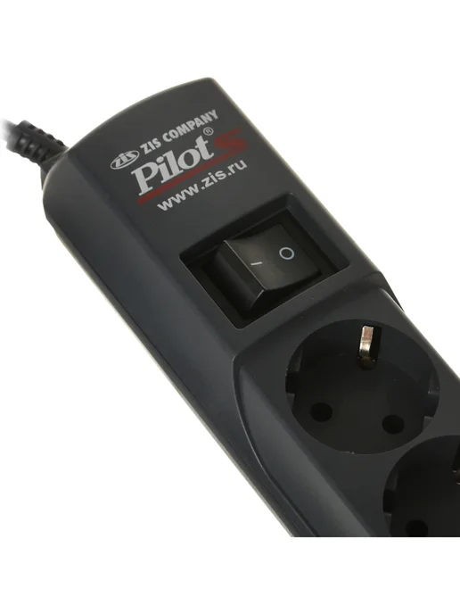 ZIS Удлинитель сетевой Pilot S Graphite 1,8м, 220В, 10А, 2200Вт, 1,8 м, 2200 Вт, фото 7