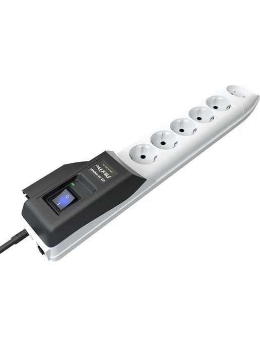 ZIS Удлинитель сетевой Pilot S Graphite 1,8м, 220В, 10А, 2200Вт, 5 м, 2200 Вт, фото 4