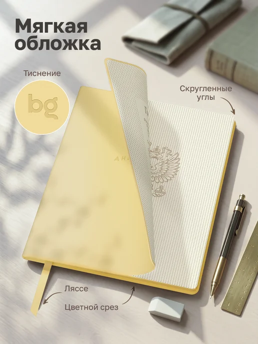 BG Дневник школьный 1-11 класс, желтый, фото 2