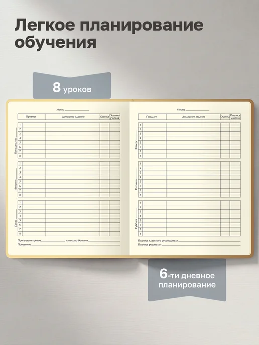 BG Дневник школьный 1-11 класс, желтый, фото 5