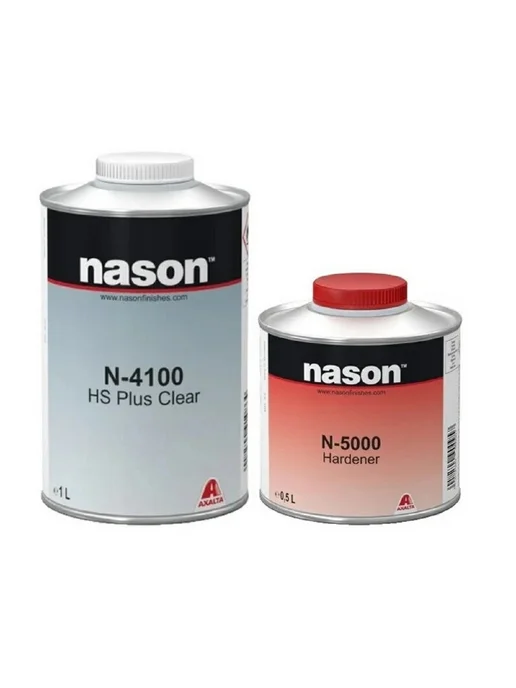 NASON Акриловый лак N-4100 HS Clear комплект 1л+0.5л, 1 л, 0,5 л, фото 2