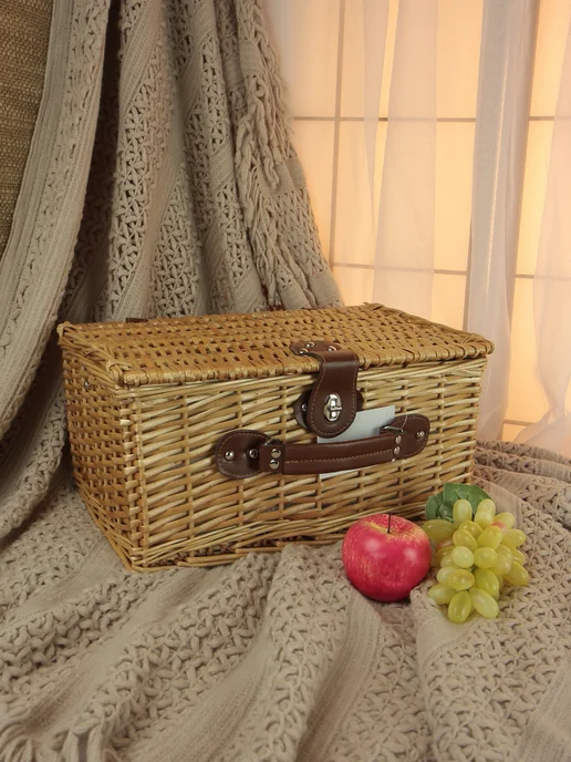 HOLYDAY BASKET Набор для пикника с термосумкой на 2 персоны, бежевый, в упаковке 1,6 кг, фото 2