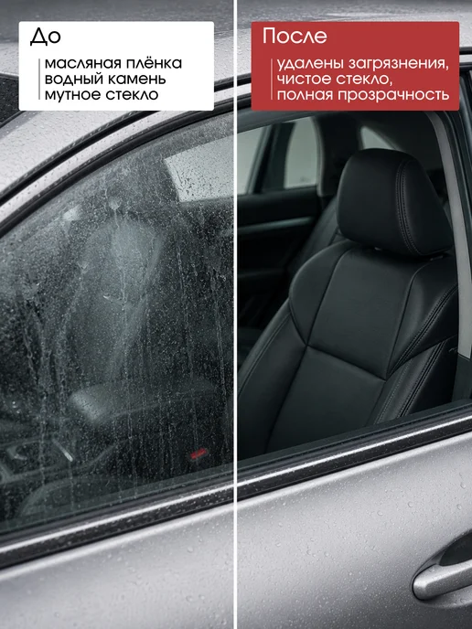 GETSUN Очиститель стекол авто от масляной пленки и водного камня, 450 мл, фото 5