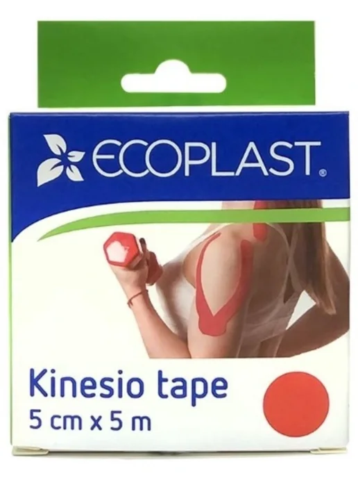 Ecoplast кинезио тейп 5 смх5 м зеленый, зеленый