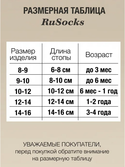 RuSocks Носки для новорожденных детские, набор 3 пары, вариант, фото 6