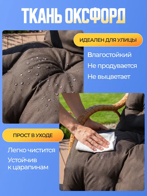 Садовый матрас 55х200 из непромокаемого оксфорда, 55x200, фото 2