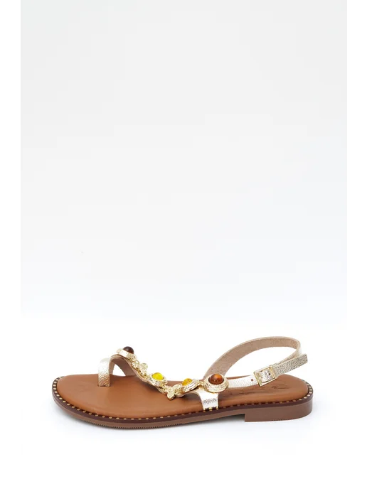 OH MY SANDALS Босоножки кожа Испания комфорт, желтый, фото 4