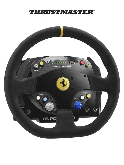 THRUSTMASTER Игровой руль TS-PC RACER Ferrari 488 Challenge Edition, PC, черный