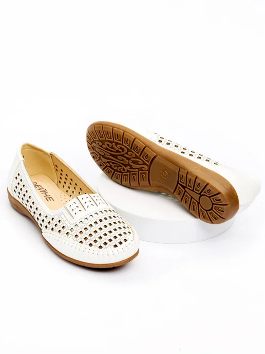 SV. Shoes Туфли летние мокасины для проблемных ног, белый, фото 3