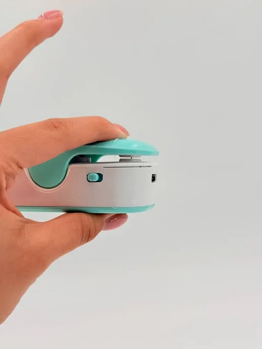 DDN30 Запайщик пакетов кухонный с резаком USB 2в1, голубой, фото 8