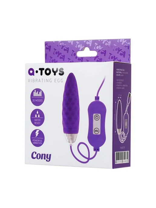 TOYFA A-Toys Виброяйцо A-Toys by TOYFA Cony, фиолетовый, фото 4
