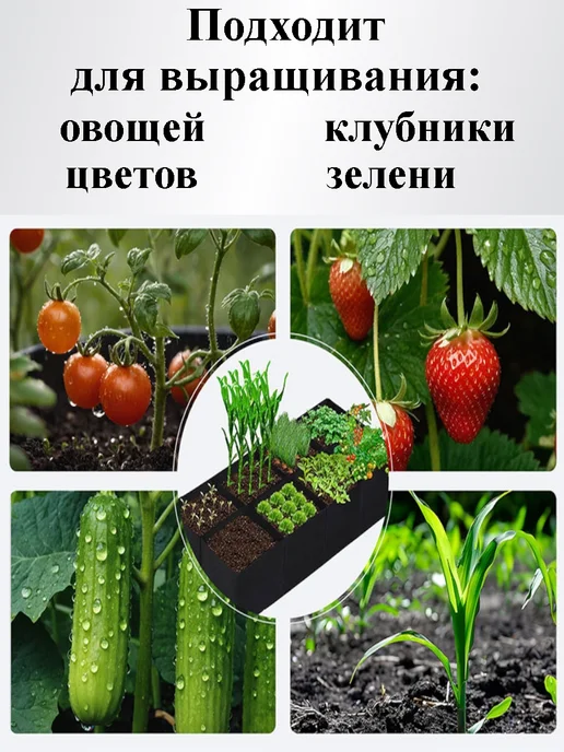 Nasha Nyasha Грядка клумба прямоугольная 10 секций, черный, фото 4