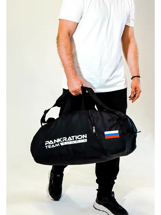 Fighter style Сумка-рюкзак спортивная Pankration для Панкратиона, черный, фото 2