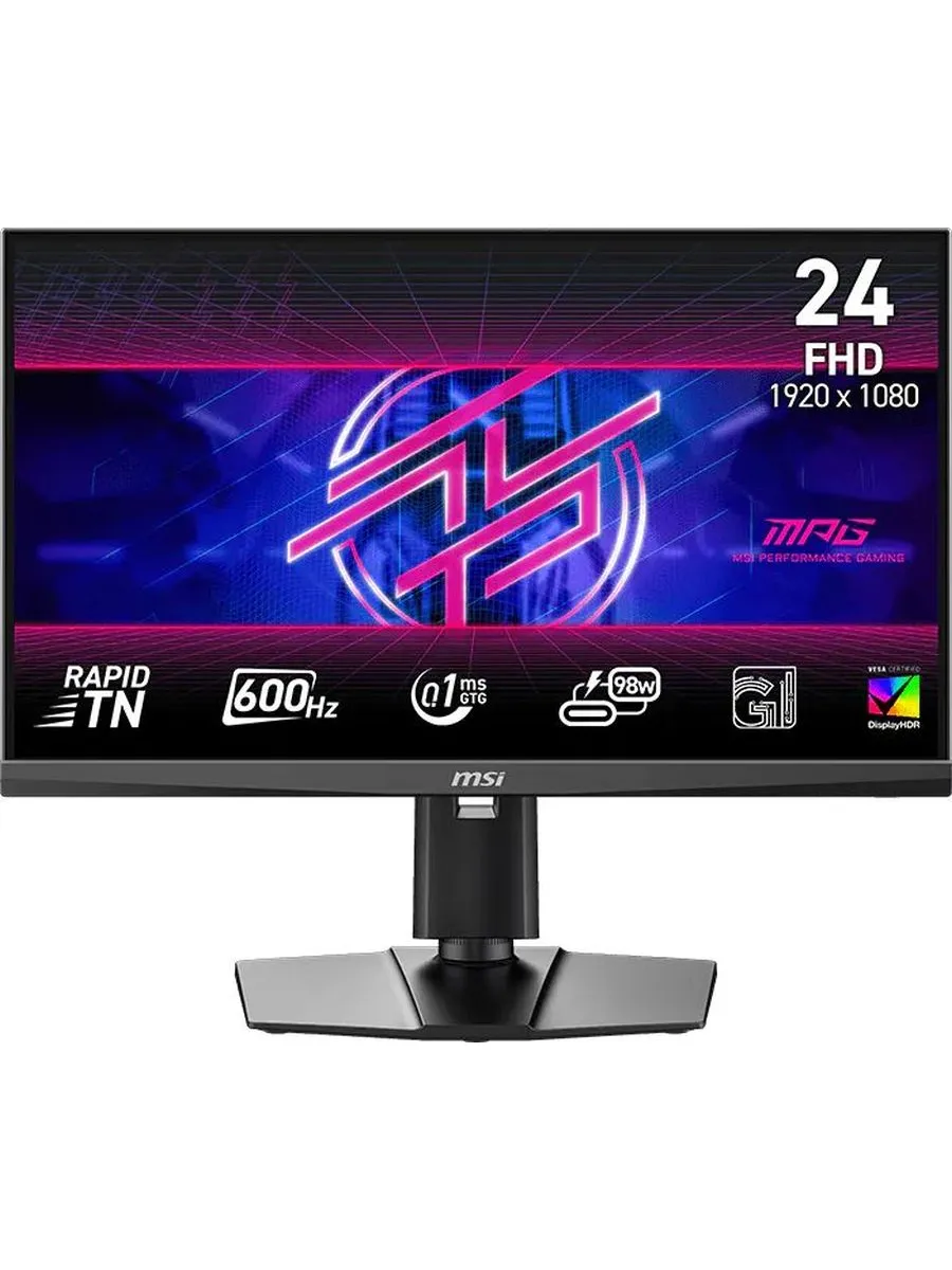 MSI Монитор 24.5" 242R X60N TN FHD чер HDMI DP USB HAS Piv 600Hz