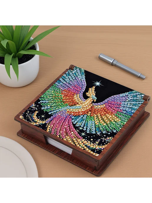 Деревянный DIY-набор для феи и украшений, 160 бумаг, Деревянный DIY-набор diamond painting, фото 5