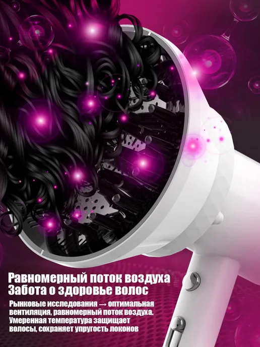 Werdels Диффузор насадка для фена универсальный складной, вариант, фото 2