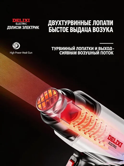 Промышленный регулируемый фен, вариант, фото 6