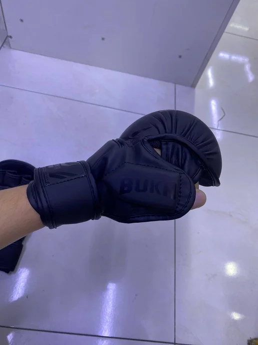 Перчатки черепашки MMA, черный, фото 3