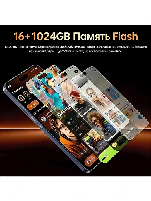 Смартфон TECHAURA Samsungs26 Ultra Plus 1/1024 ГБ, белый, фото 8