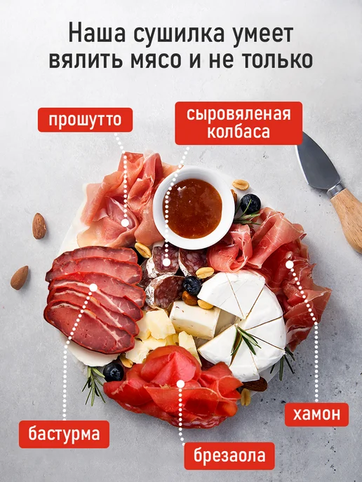 CHEF PRO Дегидратор для фруктов и пастилы с WI-Fi 20 уровней, черный, фото 3