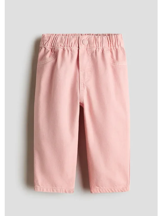 h&M kids Джинсы на резинке, розовый