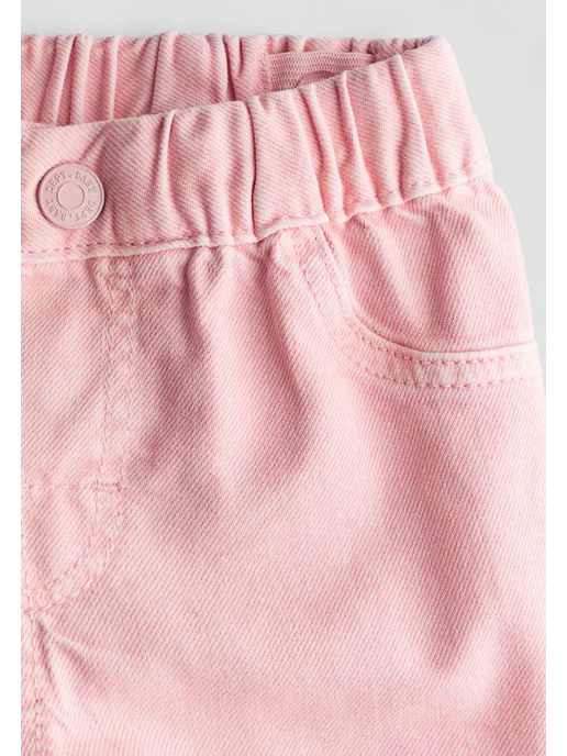 h&M kids Джинсы на резинке, розовый, фото 2