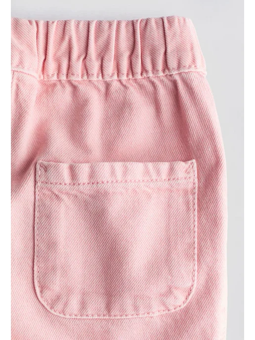 h&M kids Джинсы на резинке, розовый, фото 3