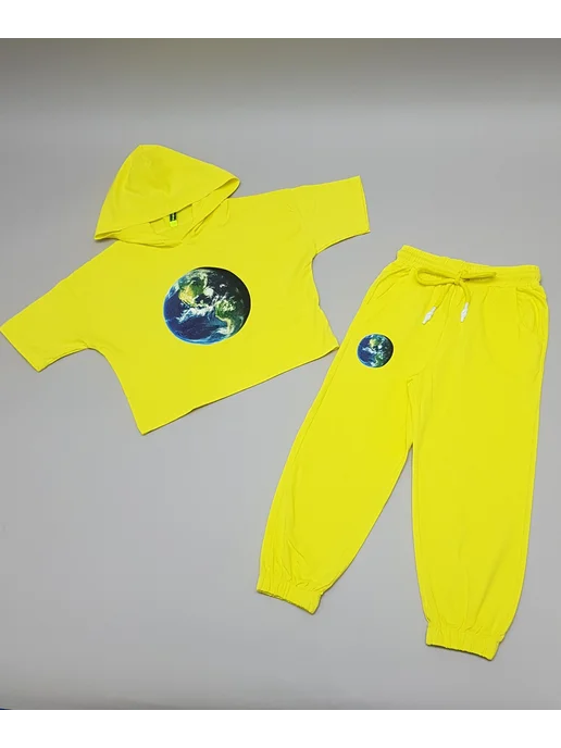 Solokids Комплект одежды футболка и лосины 7 8, желтый, фото 2