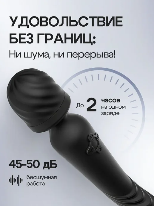 Вибратор кролик вакуумный стимулятор клиторальный, черный, фото 6