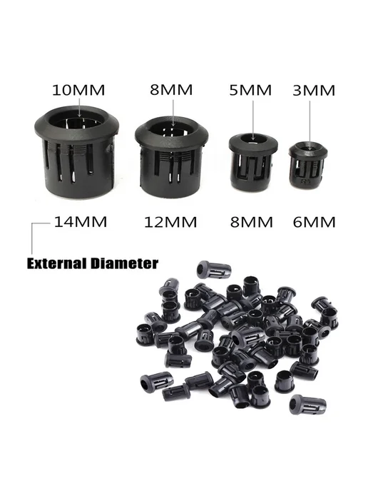 Нет бренда Держатель LED диода 3мм 5мм 8мм 10мм черный 100pcs, F3mm, 100 шт