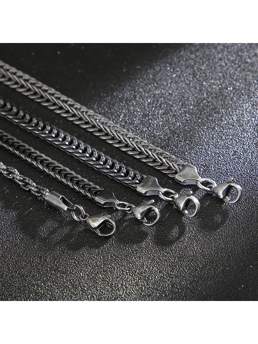 KALEN Матовая цепочка из нержавеющей стали 500-4.5mm, серый, фото 3