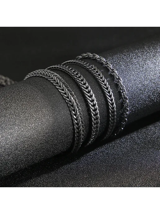 KALEN Матовая цепочка из нержавеющей стали 500-4.5mm, серый, фото 6