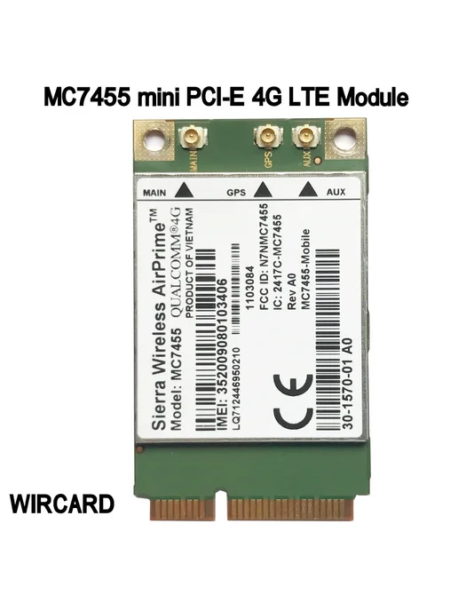 WIRCARD HUASJ MC7455 4G Модем для ноутбука, 4 г