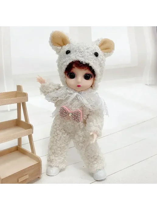 Aitoyya Кукла шарнирная 16 см, Boy W, белый