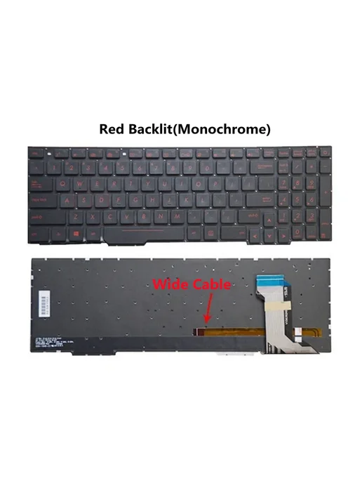 HANBBKPT Клавиатурный корпус Asus ROG Strix GL553 EU BG RGB, черный, фото 7