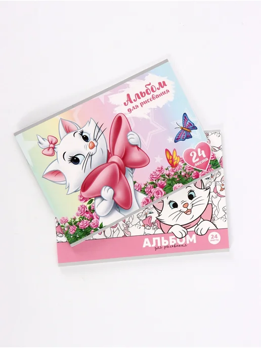 Disney Набор 2 шт альбомов для рисования на скрепке А4 24 л, 2 шт, 24 л, фото 5