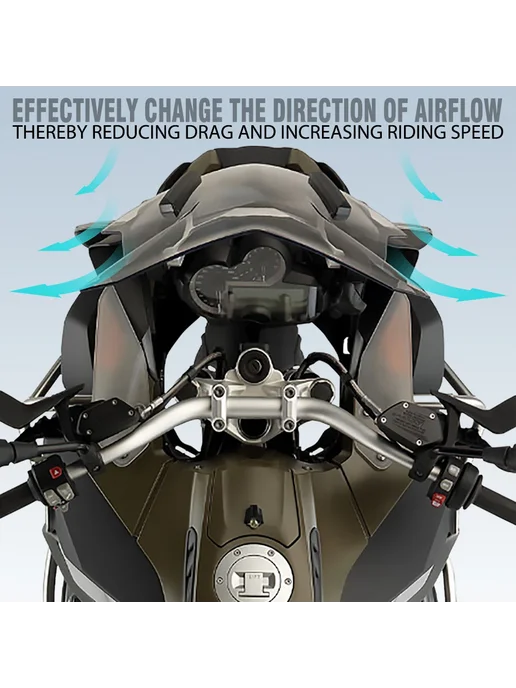 AFNCX Дефлектор боковой BMW R1200GS R1250GS Adventure, Белый, белый, фото 5