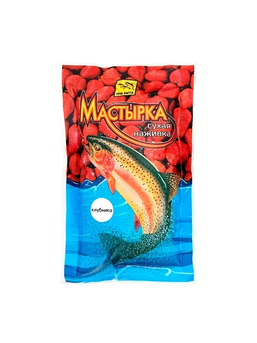 Три Кита. Мастырка СУХАЯ НАЖИВКА 100 гр КЛУБНИКА - 1 шт, 100 г