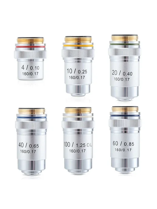 JLLSMCMGGX Объектив микроскопа 40X, NA 0.65, WD 0.53mm, вариант, фото 2