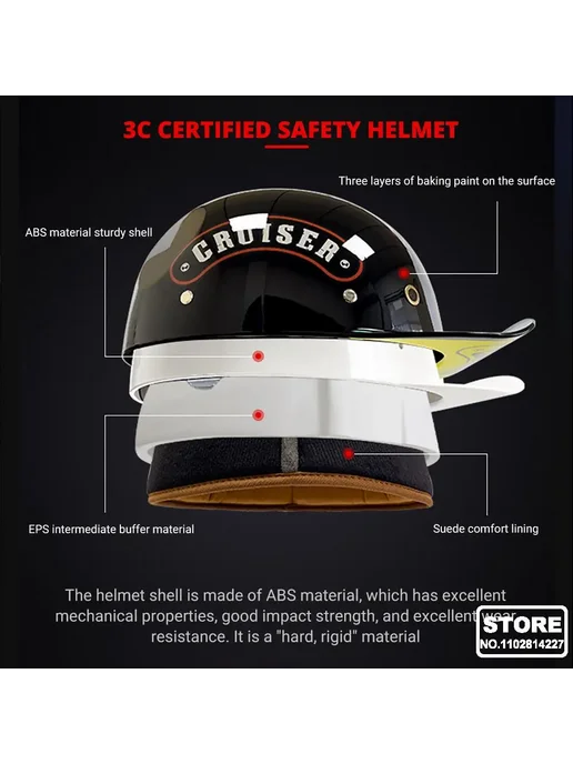 HEROBIKER Мотоциклетная бейсболка, полушлем для верховой езды, женский, вариант, фото 3