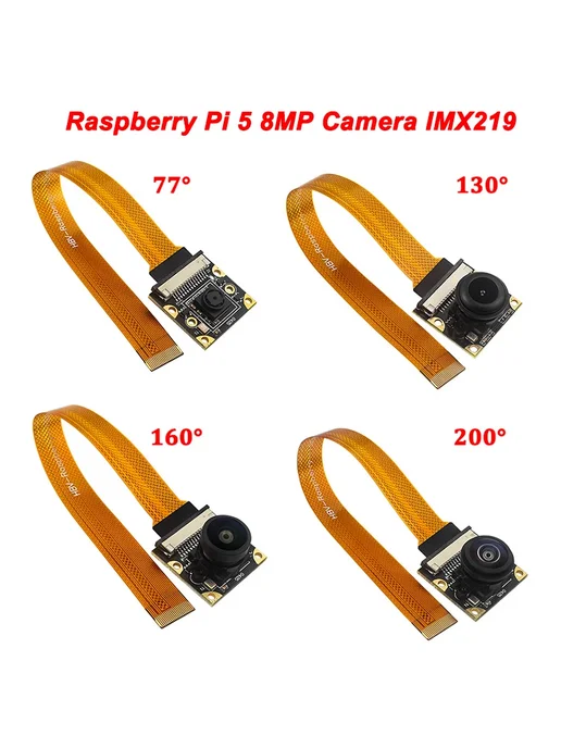 SHCHV Камера 130° для Raspberry Pi 5, 8МП, IMX219, 77 Degree 8MP, фото 2